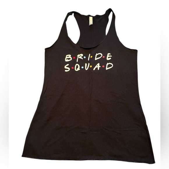 3/$18 Bride Squad Black Sleeveless Tank Top - Picture 1 of 8